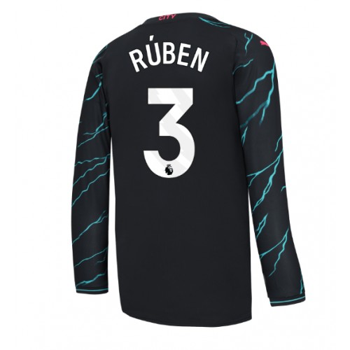 Maillot de foot Manchester City Ruben Dias #3 Troisième 2023-24 Manche Longue
